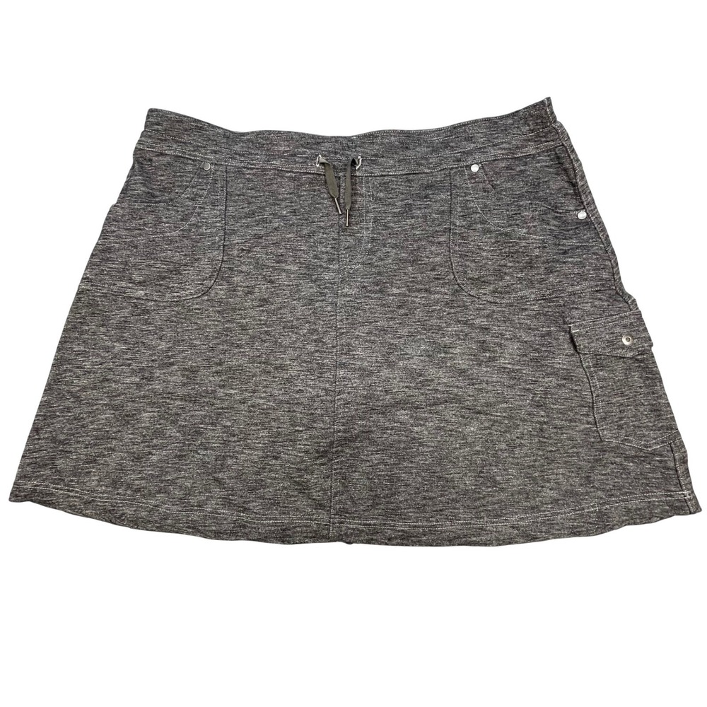 Kuhl Mova Gray Space Dye Cargo Active Skort Womens XL